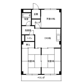 シャンポール原Ⅰ【4階】の間取り