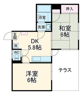 クレモナハイツ【101号室】の間取り