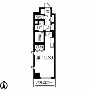 ラミューズ宇都宮【4階】の間取り