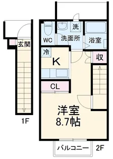 アンフィールド妙典【202号室】の間取り