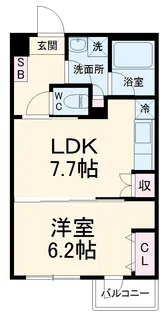 La Bella Vita Ⅱ【2階】の間取り