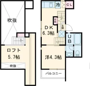 コートハイムⅢ【2階】の間取り