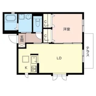 シャーメゾンフルール【1階】の間取り
