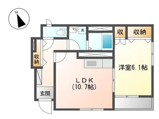 チェリー・ブロッサム【1階】の間取り