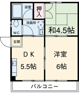 アムール正徳【203号室】の間取り
