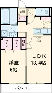 quatre西瑞江【1階】の間取り