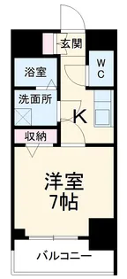 エスリード名古屋STATION WEST【505号室】の間取り