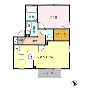 メゾン森Part XⅠ【1階】の間取り