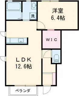 パルティールB【1階】の間取り