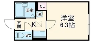 BACE中野島【2階】の間取り