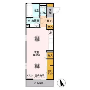 スターブル【3階】の間取り