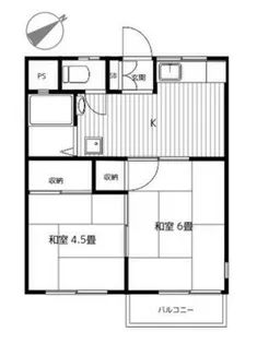 コーポラスC棟【2階】の間取り