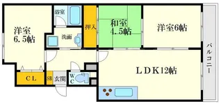 新千里ハイツこうじ【5階】の間取り