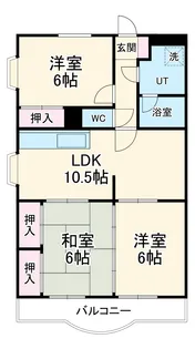 クローバーガーデンB【3階】の間取り