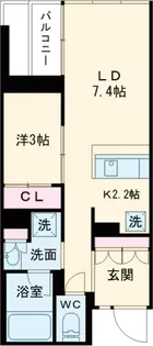 ガーデニエール砧ウエスト【1階】の間取り