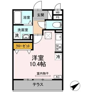 ジャルディーノ【1階】の間取り