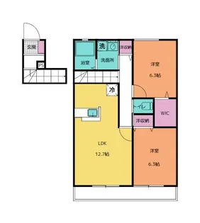 ドミール智 D【2階】の間取り