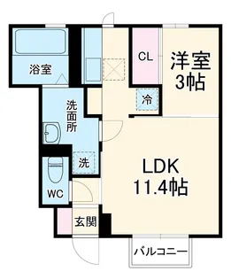 テディハウス大治【1階】の間取り