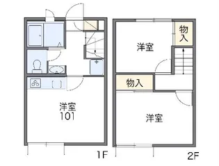 レオパレスEver Green【105号室】の間取り
