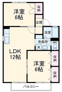 エビスセジュールD【105号室】の間取り