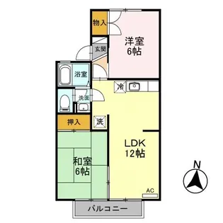 セジュールUESAWA C【1階】の間取り