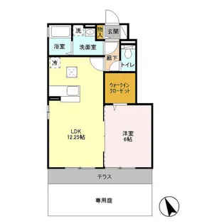 ライオンハーテッド A【1階】の間取り