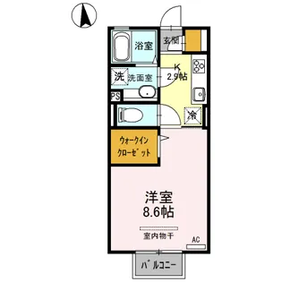 グローリア C【2階】の間取り