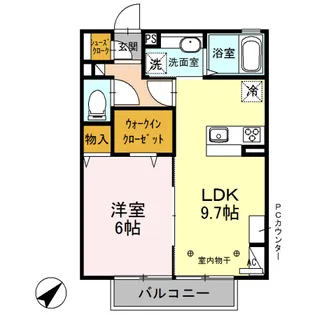 Royal Wit A【202号室】の間取り