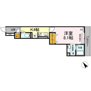 コンフォート新治【2階】の間取り