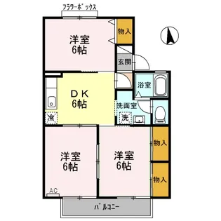 ストリームN A棟【2階】の間取り