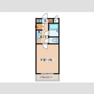 ハイヴィラ東海【414号室】の間取り