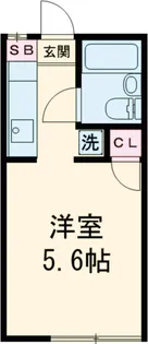 グランドヒル岡上B【203号室】の間取り