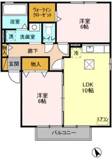 ブレジオ・カーム A【1階】の間取り