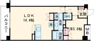 アンビエンテ経堂【4階】の間取り