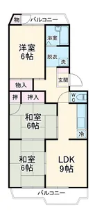 パークマンション【102号室】の間取り