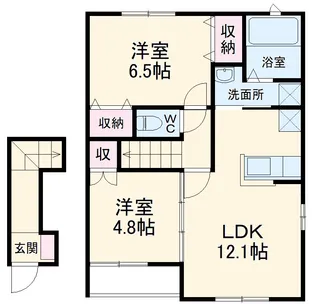 グランドソレイユ【2階】の間取り