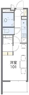 レオパレスヴァンメルベーユ【3階】の間取り