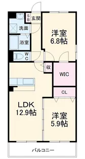 グランストークヴィレッジ【4階】の間取り