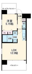 プレジオ豊中【2階】の間取り