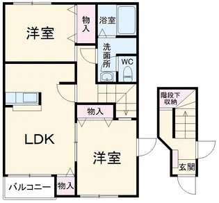 グレイスヒルC【2階】の間取り