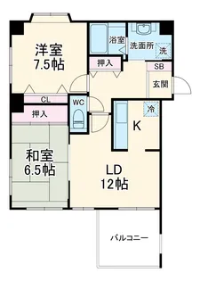 プロシード藤沢鵠沼【5階】の間取り