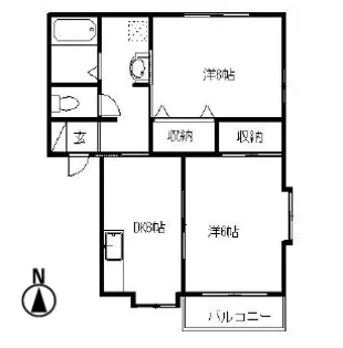 ウェールテラダ【2階】の間取り
