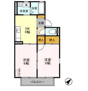 グローネ飯倉台 C【2階】の間取り