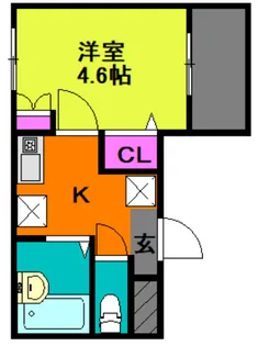 メルディア東堀切【1階】の間取り