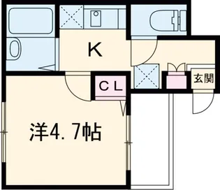 メルディア東堀切【1階】の間取り