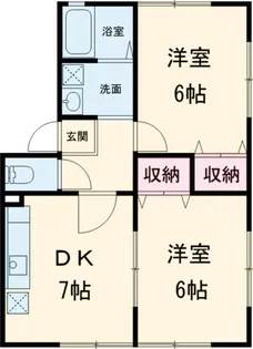 グランシャリオ高萩B【2階】の間取り