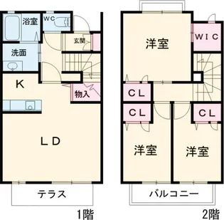 ホフケ 羽衣【A102号室】の間取り