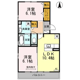 F.N Eternity(エフエヌエタニティ)【2階】の間取り