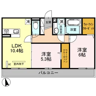 ロイヤル飛鳥Ⅰ【3階】の間取り