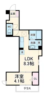 ルミエール【1階】の間取り